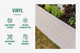 Vita Classic 6'L x 6'W x 22"H Vinyl Keyhole Composting Garden Bed