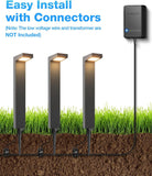 SUNVIE 4 Pack Low Voltage LED Pathway Lights – 500 lm 5 W Landscape Lighting