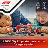 LEGO City F1 Pit Stop & Pit Crew with Ferrari Car 60443 (322 Pcs)