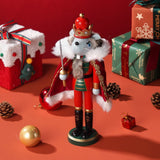 12" Wooden Nutcracker Soldier – Sword, Movable Jaw & Gift Box