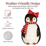 Best Choice Products 4-Piece Lighted 3FT Pop-Up Penguin Family Christmas Decoration