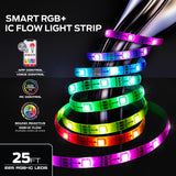 Monster Smart 25 ft LED Strip Lights, Multicolor RGB Color Flow LED Light Strip