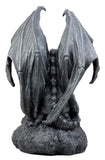 12.5" Guardian Gargoyle Statue, Gothic Winged Resin Garden Sculpture