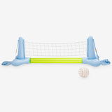 Funsicle Floating Volleyball Set, Inflatable Pool Volleyball Game with Net, Ball & Weight Bag