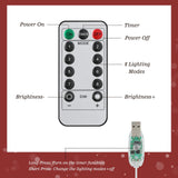 9.84-Inch Christmas Star Tree Topper with Remote