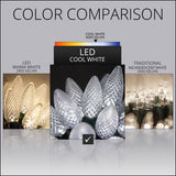 Wintergreen Lighting C9 Christmas Lights, 25-Ct 17FT LED String Lights for Holiday Decorations