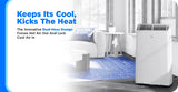 Midea DUO 12,000 BTU Smart Inverter Portable Air Conditioner – WiFi AC w/ Dehumidifier, Hose-in-Hose Design, Alexa/Google (MAP14AS1TWT-C)
