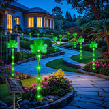 6 Pack Solar Shamrock Lights – St. Patrick's Day Outdoor Decorations Garden Stake Lights