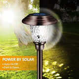 8 Pack Solar Pathway Lights – 16 lm LED Landscape Lights