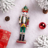 12" Wooden Nutcracker Soldier – Sword, Movable Jaw & Gift Box
