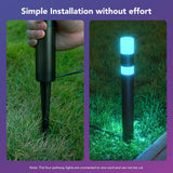 Govee Wired Electric Outdoor Path Lights H7055 – 4 Pack RGBICWW Smart Landscape Lighting