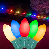 25-Count C9 LED Christmas String Lights, 25FT Smooth Plastic Bulb String Lights
