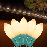 25-Count C9 LED Christmas String Lights, 25FT Smooth Plastic Bulb String Lights