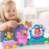 Fisher-Price Little People Disney Princess Parade Figure and Vehicle Set, 16 Pieces
