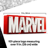 LEGO Marvel MARVEL Logo & Minifigures 76313 Building Set – 931-Piece Collectible Display Model