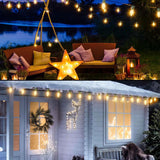 PRESENCE 24 Pcs White C9 LED Christmas Pathway Lights – Pathway Stake Lights