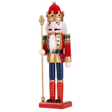 12" Wooden Nutcracker Soldier – Sword, Movable Jaw & Gift Box