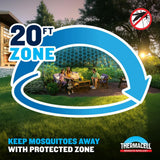 Thermacell E-ZoneGuard Rechargeable Patio Mosquito Repeller with 12-Hr Refill
