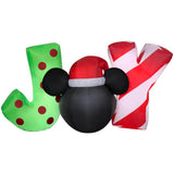 Disney 5 ft. Wide Mickey Mouse JOY Sign Airblown Christmas Inflatable