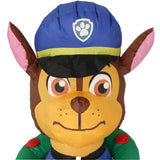 3.2 ft. Pre-Lit PAW Patrol Chase with Christmas Wreath Airblown Inflatable