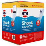 HTH Pool Care Shock Advanced All-in-One 20lb Pool Shock w/ Test Strips