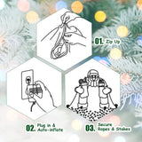 Costway 6 ft. Pre-Lit Santa Riding Polar Bear Inflatable with Shaking Head
