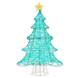 Costway 49" Pre-Lit Outdoor Christmas Tree with 520 Warm White & Green LEDs