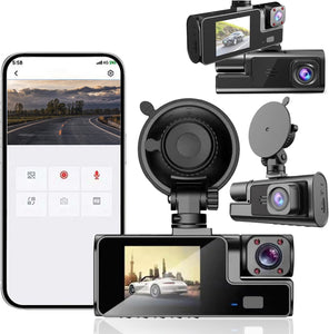 Built-in WiFi GPS Front 2K And Rear 1080P Dash Camera