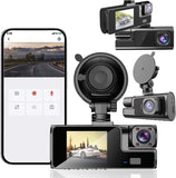 Built-in WiFi GPS Front 2K And Rear 1080P Dash Camera