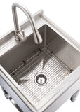 Trinity Stainless Steel Utility Sink Single Bowl 18x16x13 Garage Laundry NEW