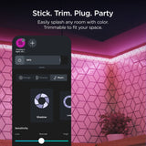 Roku Smart Home Smart Light Strip SE 16.4 ft, 2-Pack – Wi-Fi RGB LED Strip Lights with Music Sync