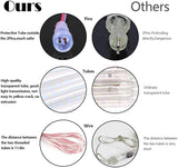30 cm LED Meteor Shower Rain Lights, 8 Tubes, 192 LEDs, Falling Snow Christmas String Lights