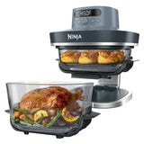 Ninja Crispi Pro 6-in-1 Glass Air Fryer, 1800W Countertop Oven with 2 Glass Bowls