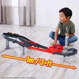 3-Car Hot Wheels Racing Formula 1 Sprint Race Circuit – Rev Launcher, Overtake Lane & 2 Modes