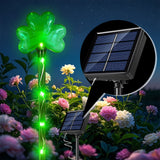 6 Pack Solar Shamrock Lights – St. Patrick's Day Outdoor Decorations Garden Stake Lights