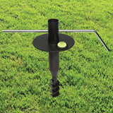 Excello Global Products Premium String Light Poles - 2 Pack - Extends 10 Feet