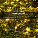52.3 ft Solar String Lights, 160 LED Outdoor Fairy Lights with 8 Modes