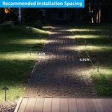 8 Pack Low Voltage LED Landscape Pathway Lights – 120 Lumens 3W Path Lights