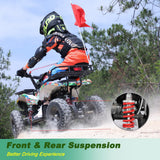 X-Pro 40 cc Kids Gas Mini ATV, 2026 Version, Pull Start, Speed Governor, Dual Disc Brakes and 6" Tires