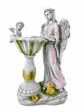 Lumiartisan Solar Angel Garden Statue with Color-Changing LED, Waterproof Resin Outdoor Angel Figurine