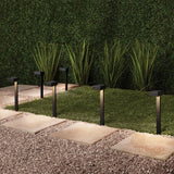 Mainstays Solar Modern Edge Pathway Down Landscape Light, 6 Count