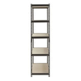 48"W x 18"D x 72"H 5 Shelf Heavy Duty Metal Muscle Rack Garage Shelving Storage