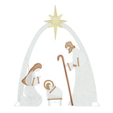 5 ft Lighted Nativity Scene Outdoor Christmas Decoration with 150 Warm White LED Lights