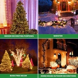 108 ft 200 LED Christmas String Lights, Plug-In Fairy Lights with 8 Lighting Modes