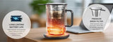 Nuwave Hot Brew Self-Heating Travel Mug with LED Display and Brewing System