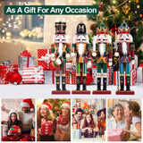 12" Wooden Nutcracker Soldier – Sword, Movable Jaw & Gift Box