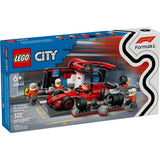 LEGO City F1 Pit Stop & Pit Crew with Ferrari Car 60443 (322 Pcs)