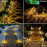 10 Pack Solar Pathway Lights – Crystal-style LED Garden Lights