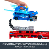 2-Car Hot Wheels City Ultimate Dual Dragon Transporter – Hauler, Raceway & Vehicle Storage