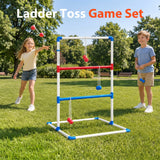 Portable Ladder Ball Game Set with 2 Targets, 6 Bolas, Score Trackers and Carry Bag